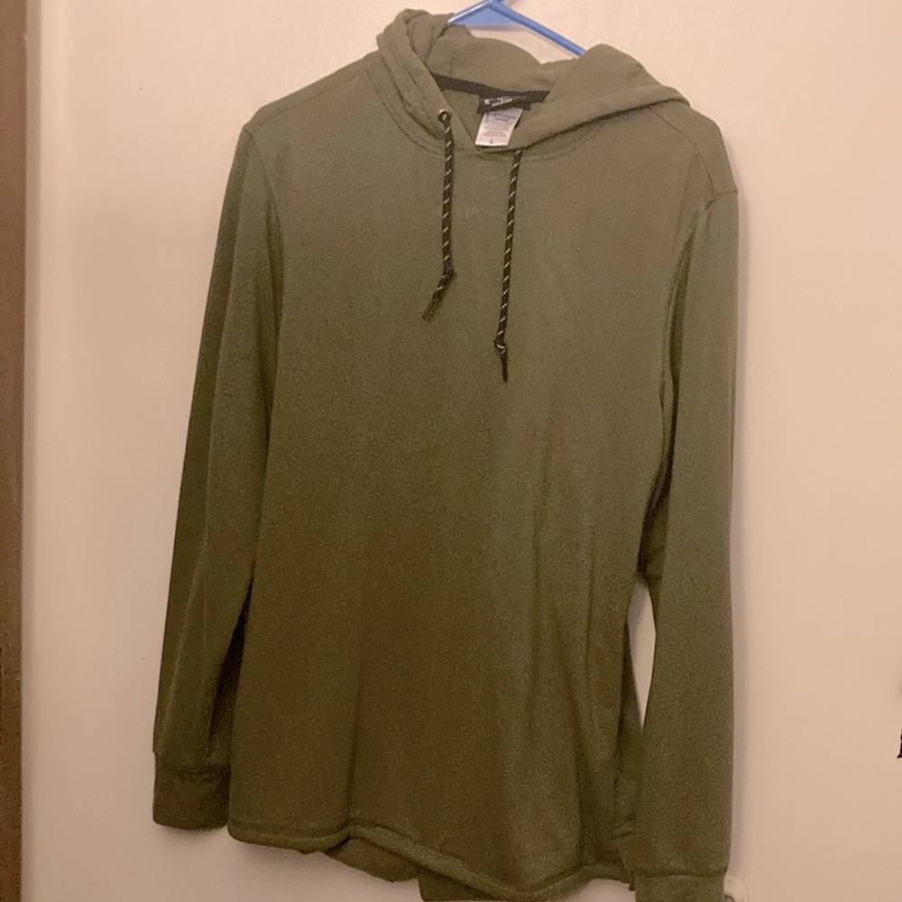 Large Green Jockey Sport Hoodie, Side Pockets.